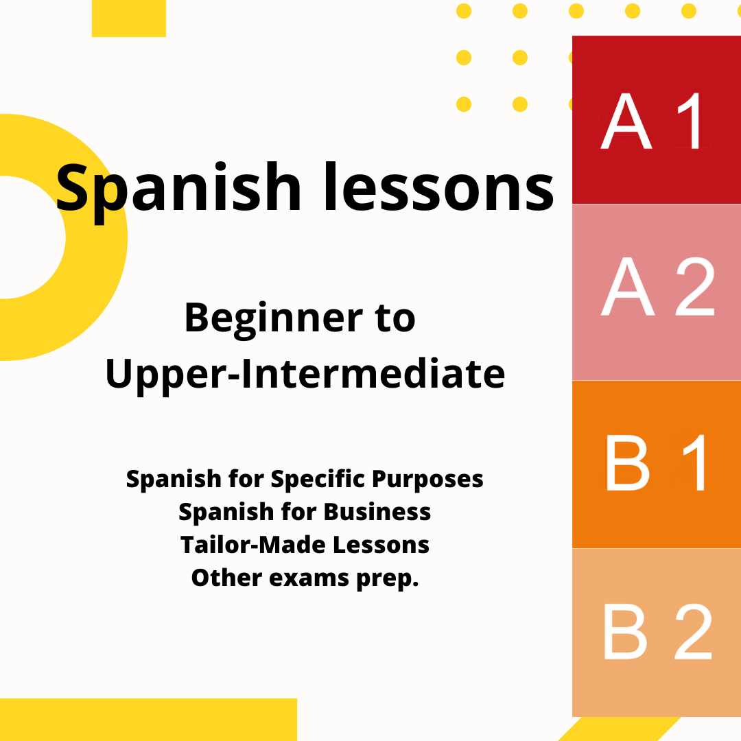 Special Spanish Lessons – A1 To B2 Levels - MariaSpanishTutor.com