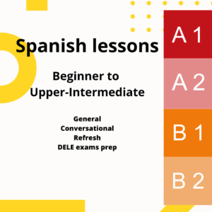 Spanish lessons beginner to upper-intermediate